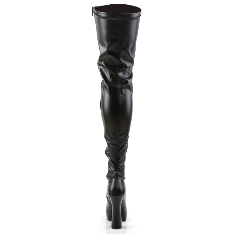 ELECTRA-3000Z Pleasers 5 Inch Heel Black Pole Dancer Platform Shoes