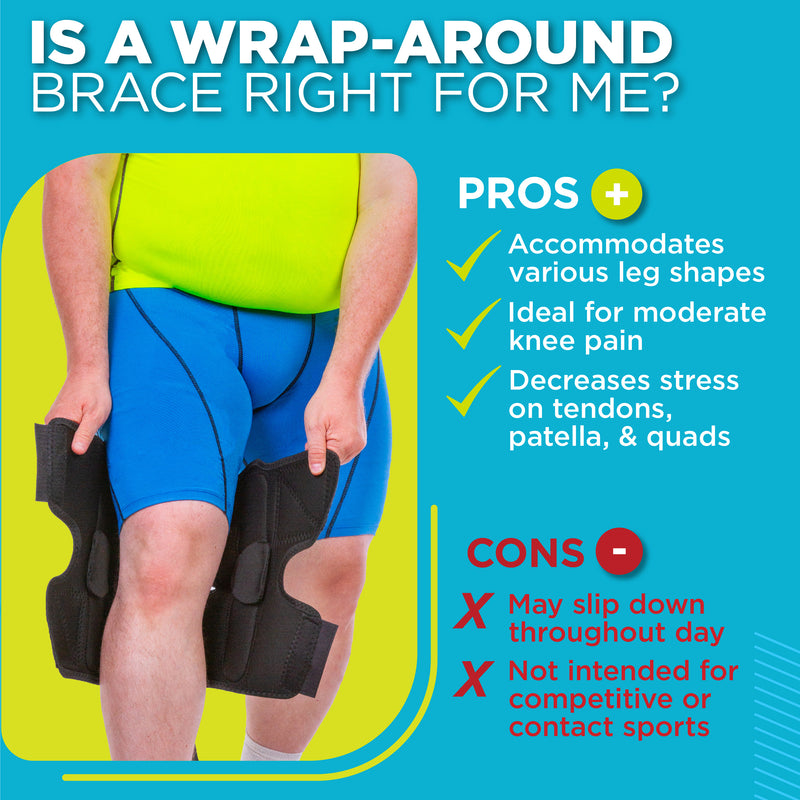 Plus-Size Knee Brace for Obesity – Bariatric Non-Slip Knee Support for Overweight and Obese Person with Large Thighs and Big Legs