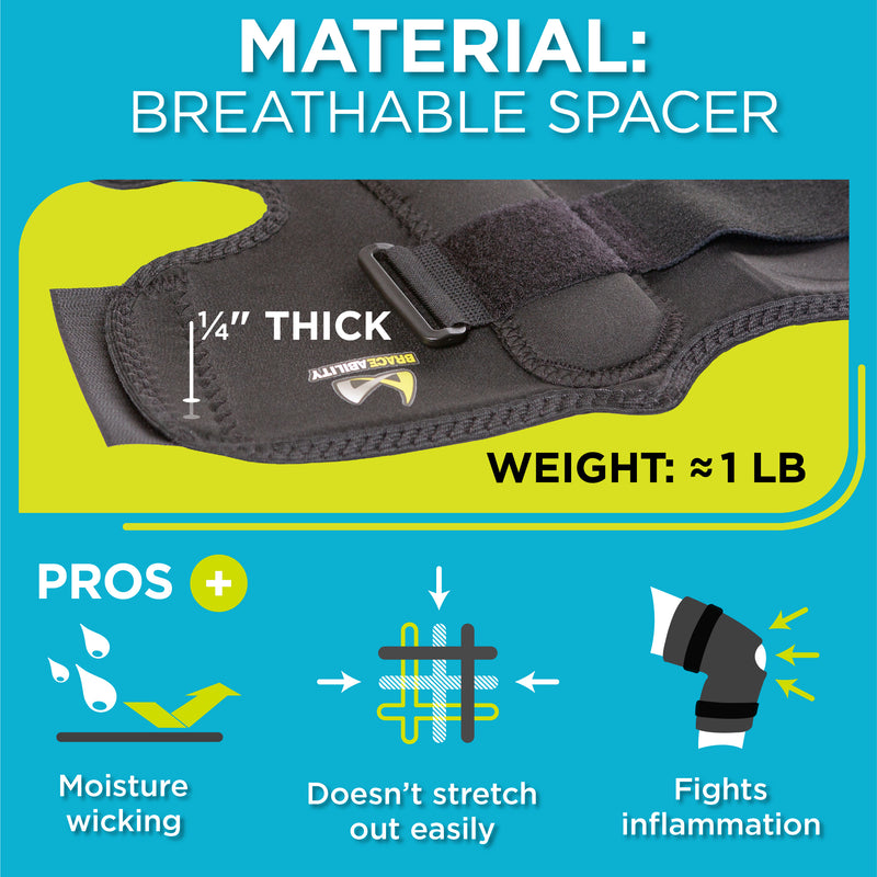 Plus-Size Knee Brace for Obesity – Bariatric Non-Slip Knee Support for Overweight and Obese Person with Large Thighs and Big Legs
