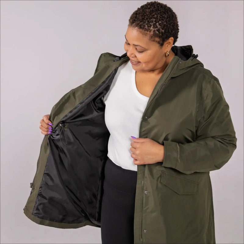Women's Plus Size Rain Jacket & Trench Coat - The Berwick - Spring & Fall 1X-6X