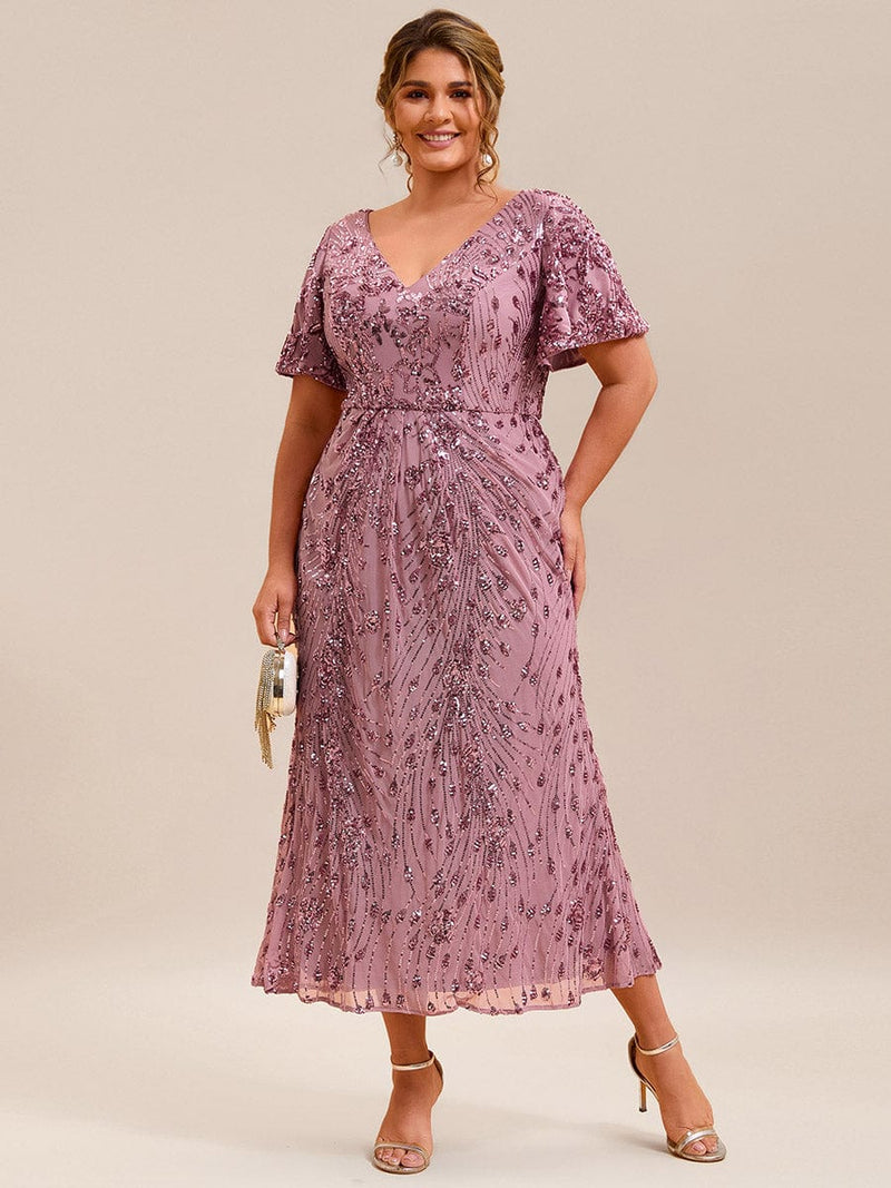 ever PALMER|Plus Size Sequin Mermaid Formal Dress