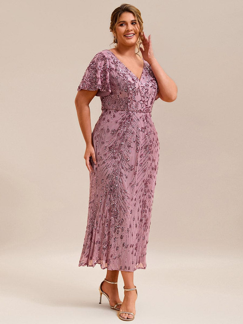 ever PALMER|Plus Size Sequin Mermaid Formal Dress