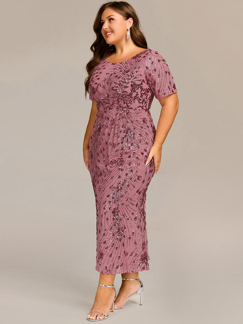 pretty HAYLEN|Plus Size Sequin Formal Wedding Guest Dress