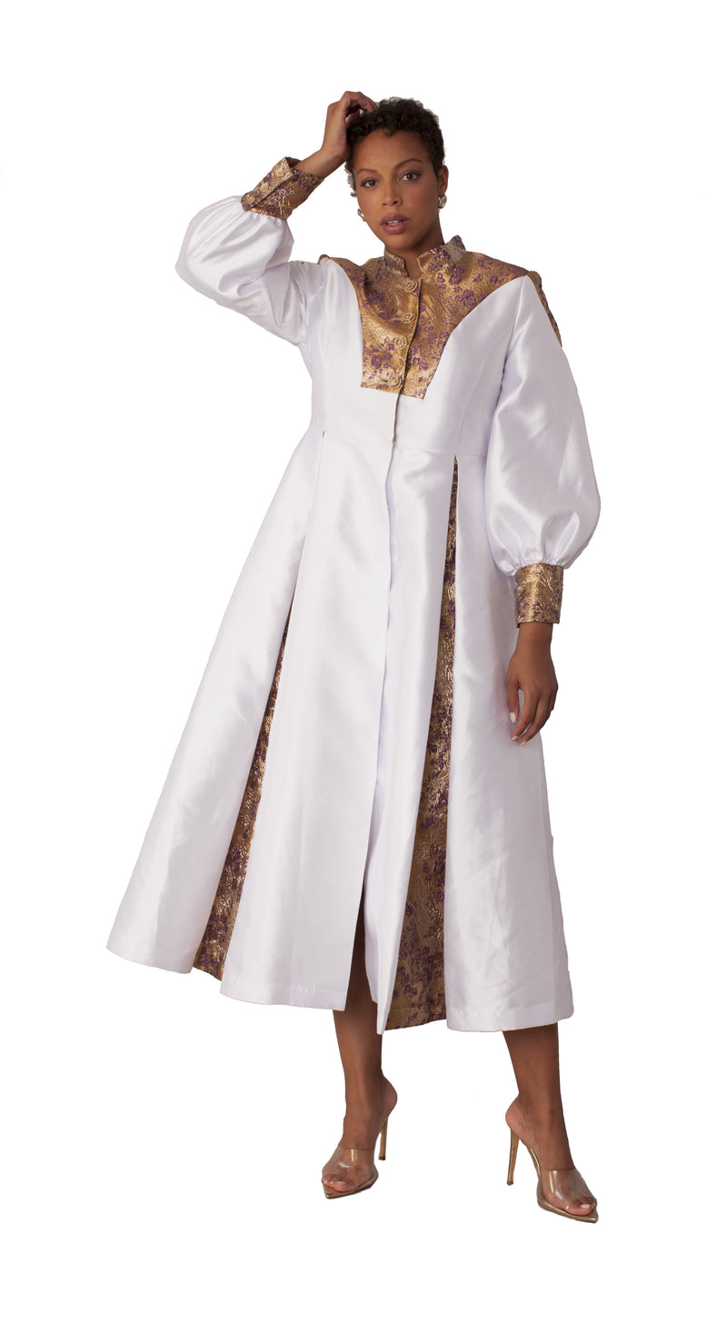 Plus Size Clergy Robe with Bishop Sleeves – 4851W