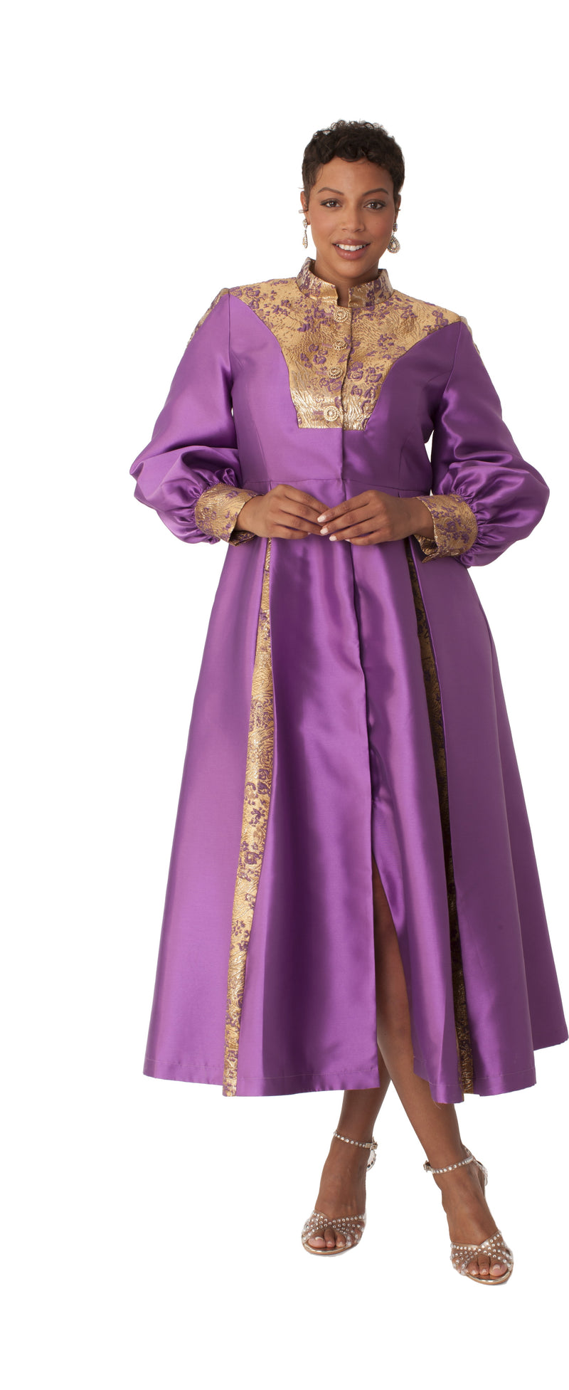 Plus Size Clergy Robe with Bishop Sleeves – 4851W