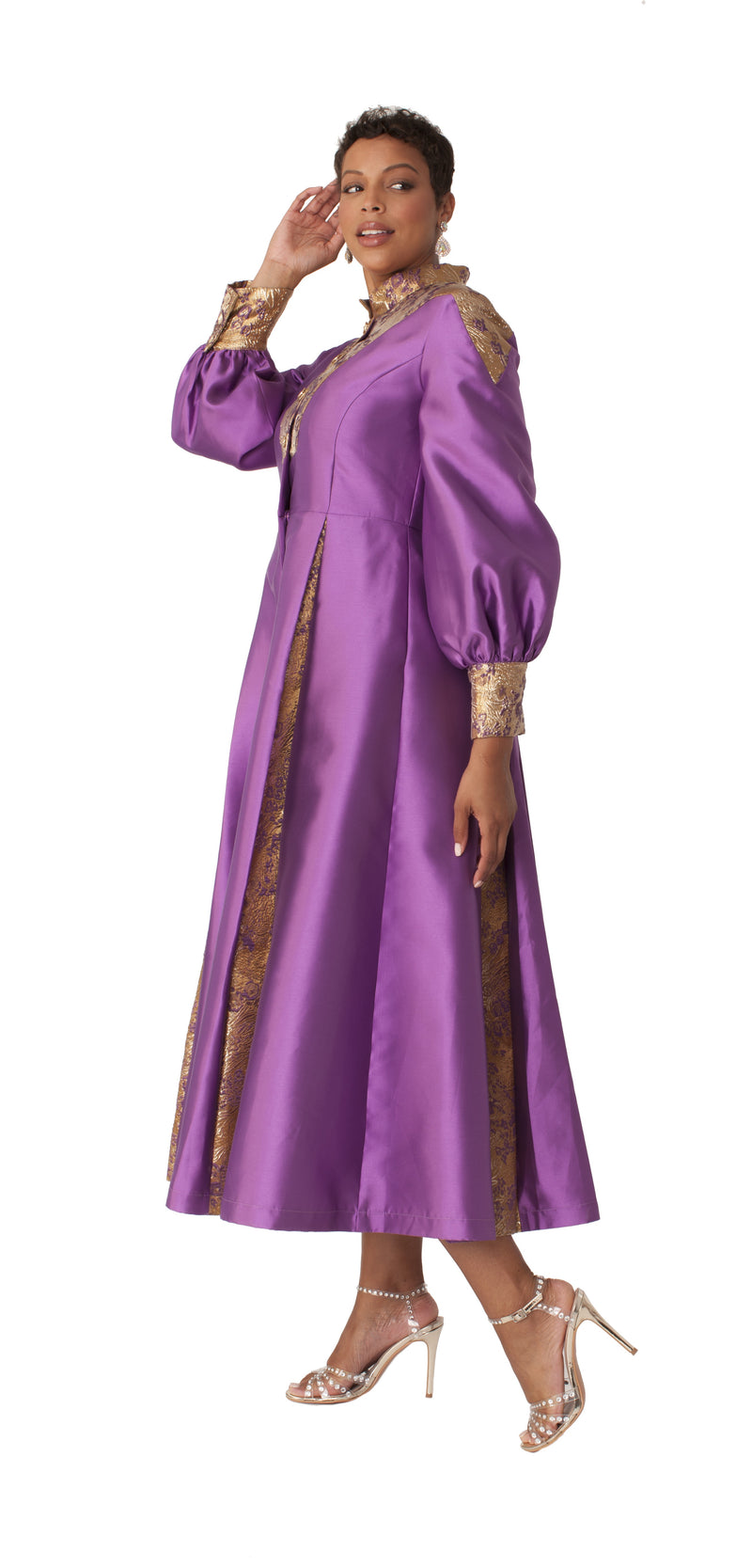 Plus Size Clergy Robe with Bishop Sleeves – 4851W