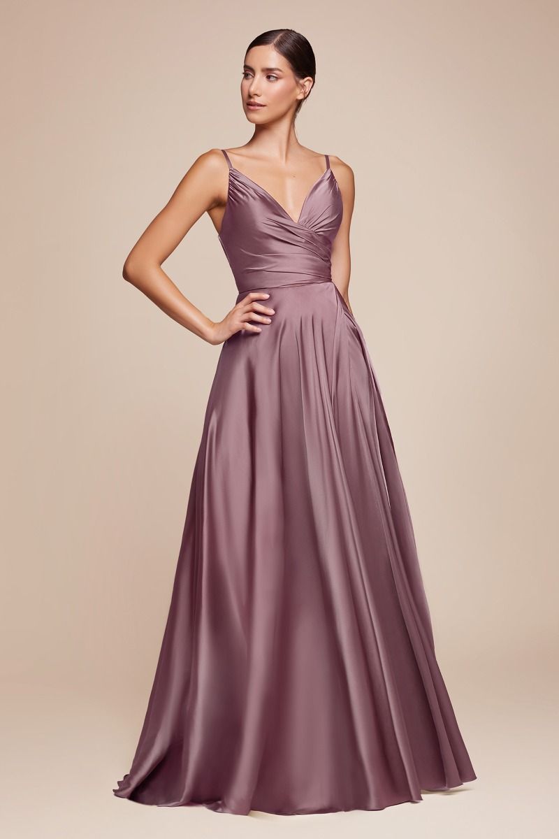 Cinderella Divine CD7485C Spaghetti Strap Long Prom Dress Plus Size