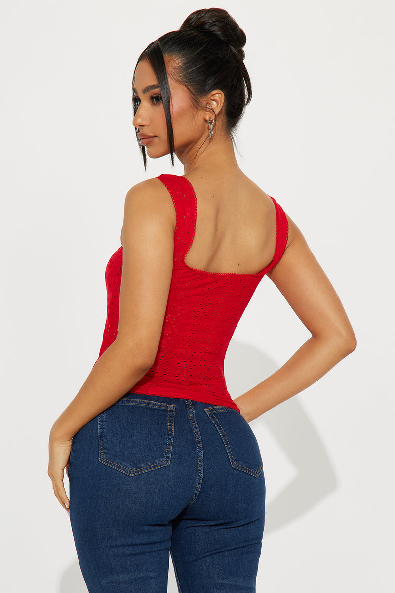 We Belong Together Corset Top - Red