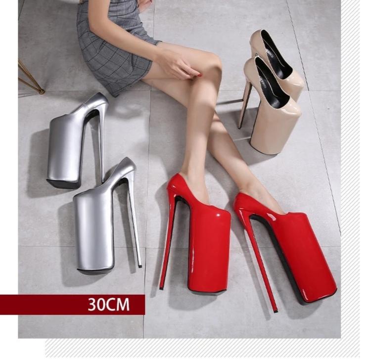 Dragzilla - 30cm Extreme High Drag Queen Stiletto Platform Shoes 4 colours - Plus size