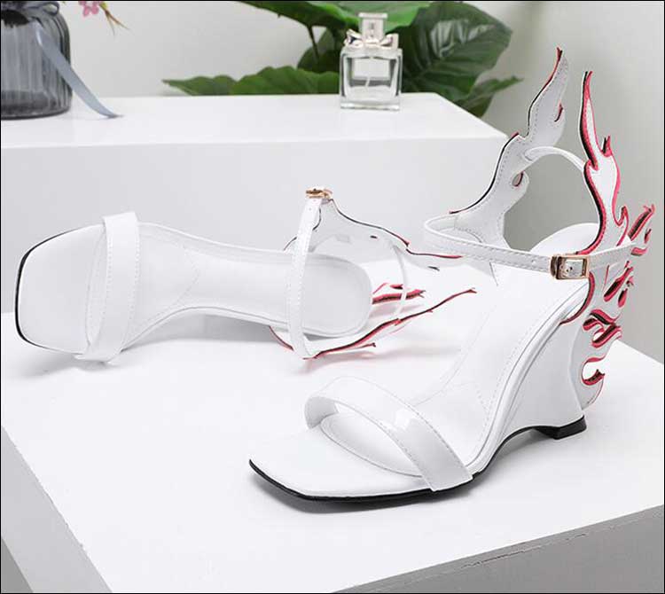 Flame - Drag Queen 10CM High Wedges/Platform Shoes -Plus Size