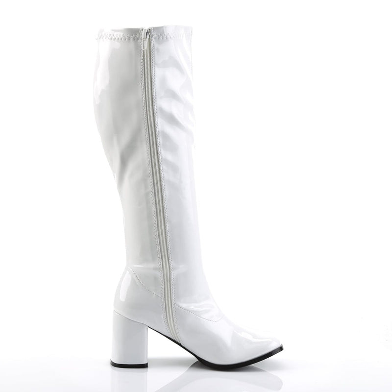 GOGO-300WC White Stretch Patent