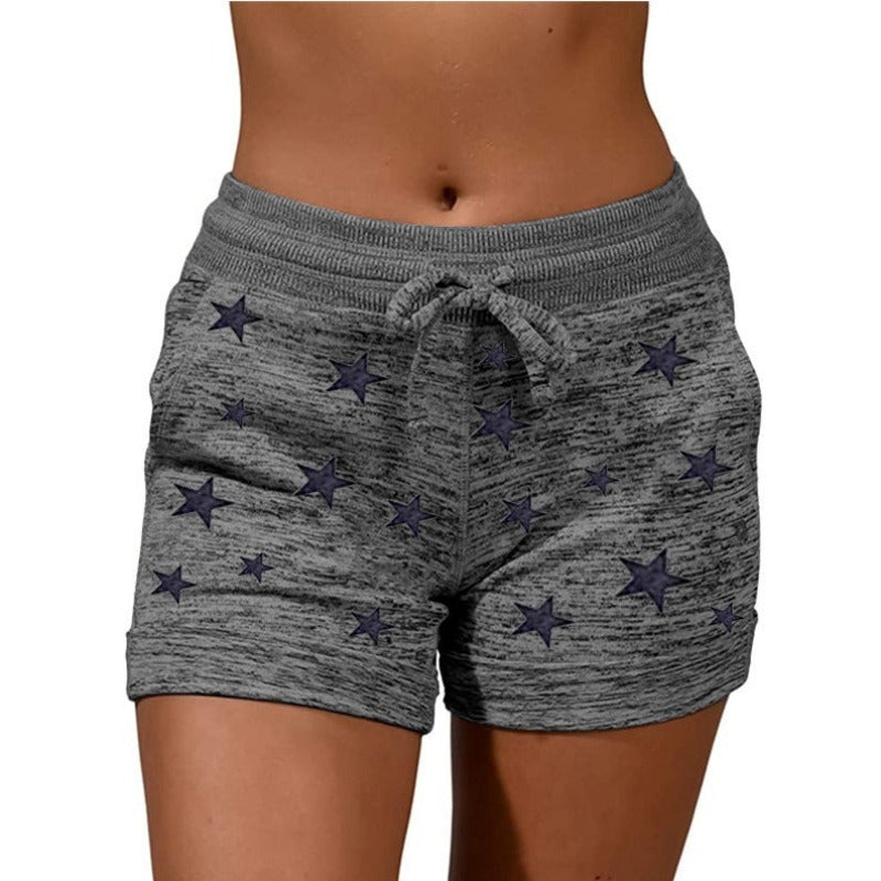 Women's clothing shorts casual and sport shorts comfortable elastic waist  -small and plus sizes