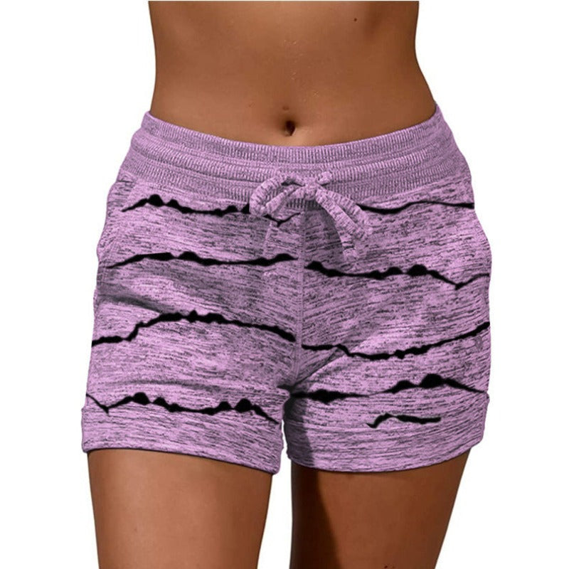 Women's clothing shorts casual and sport shorts comfortable elastic waist  -small and plus sizes