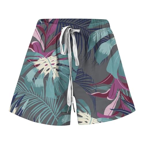 Generic Prine Deals Deal of The Day for Today Prime Plus Size Shorts for Curvy Women Prime of Day Clothes Women Clearance of Sale Today Black Dressy Shorts for Women, XX-Large, A01_gray