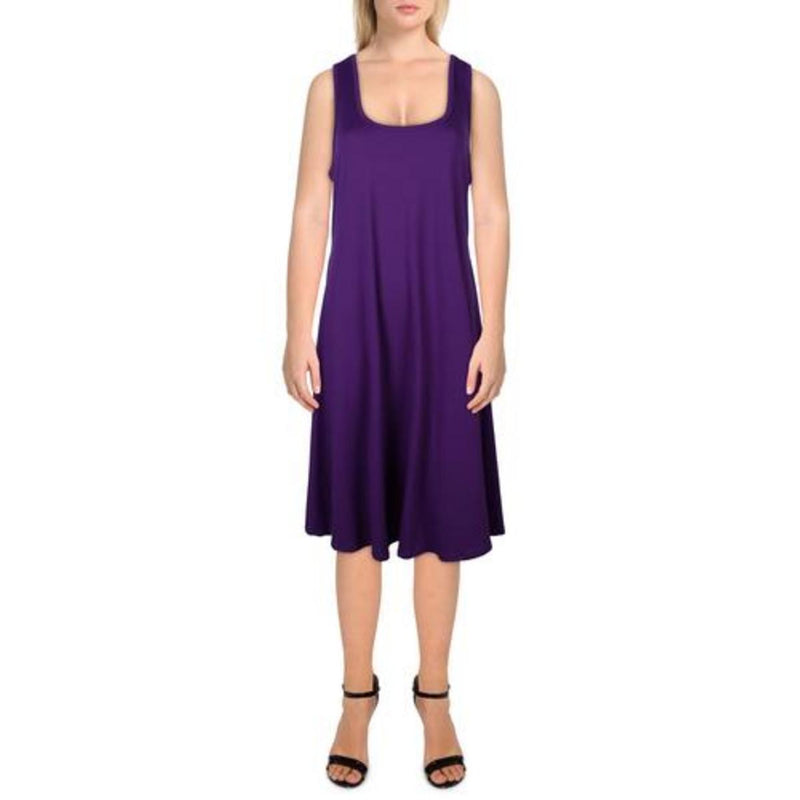 Plus Womens Sleeveless Fit &Flare Fit & Flare Dress