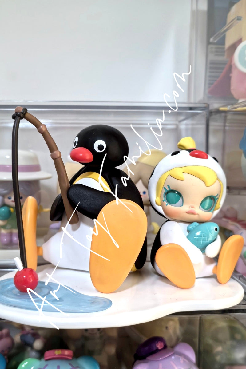 Baby Molly X Pingu Fishing Time Figure - 垂钓时光大娃
