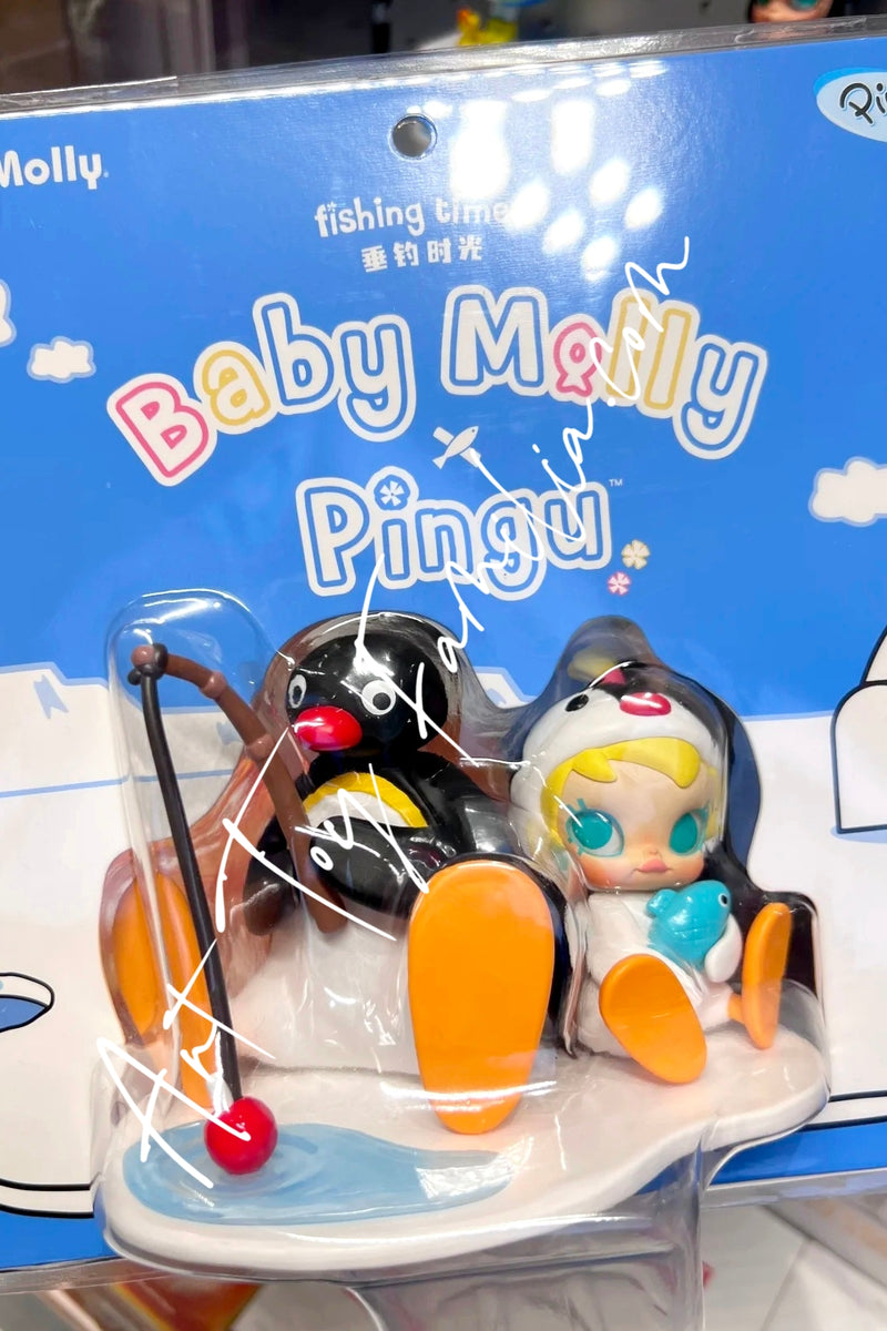 Baby Molly X Pingu Fishing Time Figure - 垂钓时光大娃