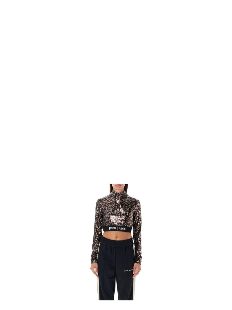 EMBELLISHED POLYESTER TOP