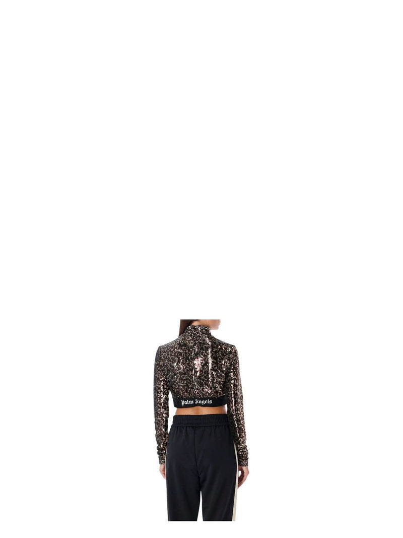EMBELLISHED POLYESTER TOP