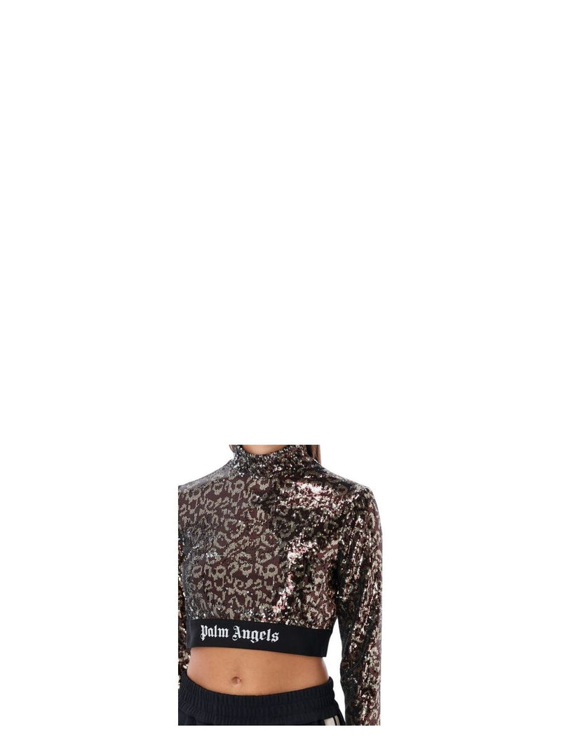 EMBELLISHED POLYESTER TOP