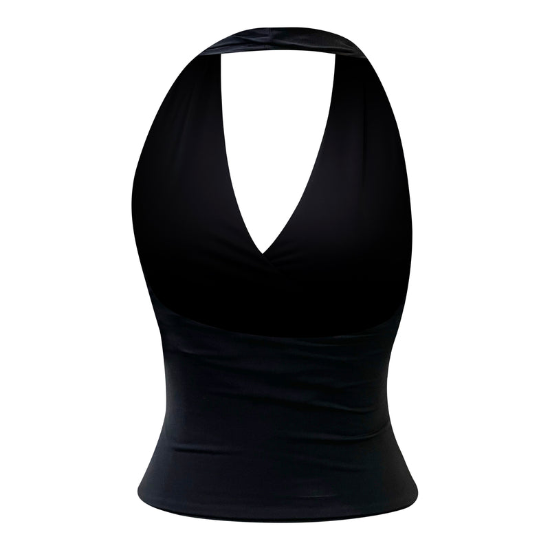 embellished halter top
