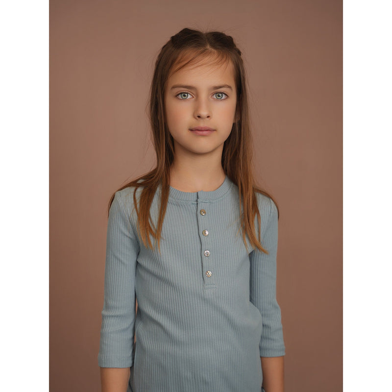 Melange Rib 3/4 Tee
