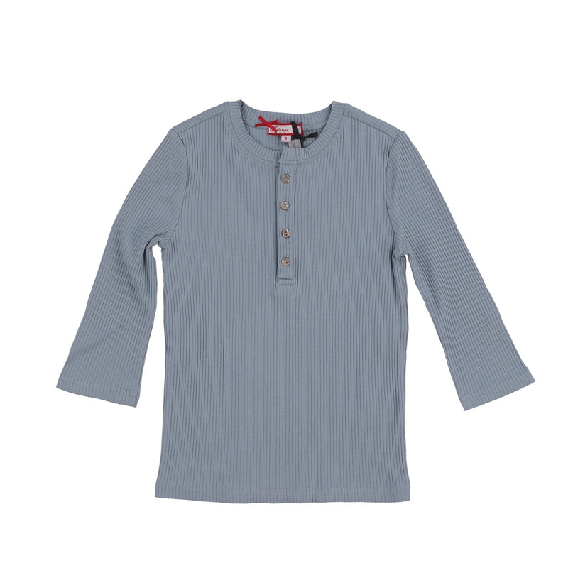 Melange Rib 3/4 Tee