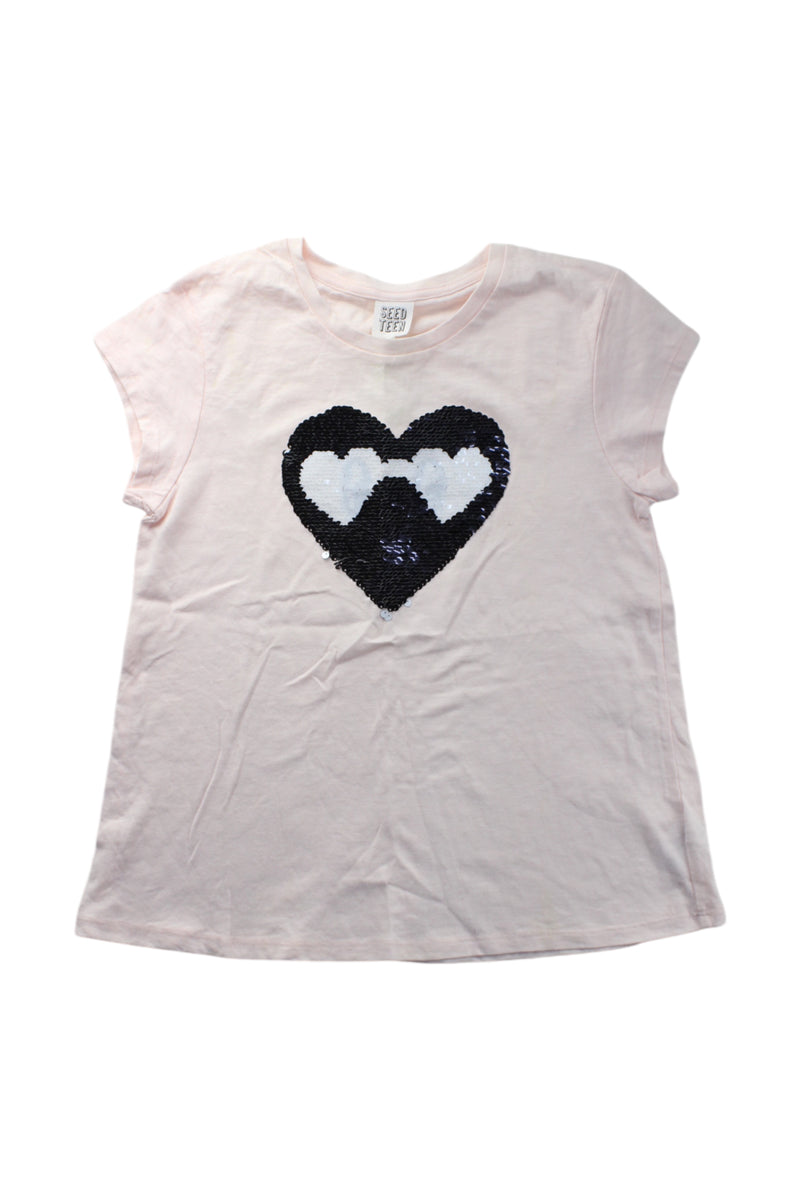 Seed Heart Embellished Top Size 10Y