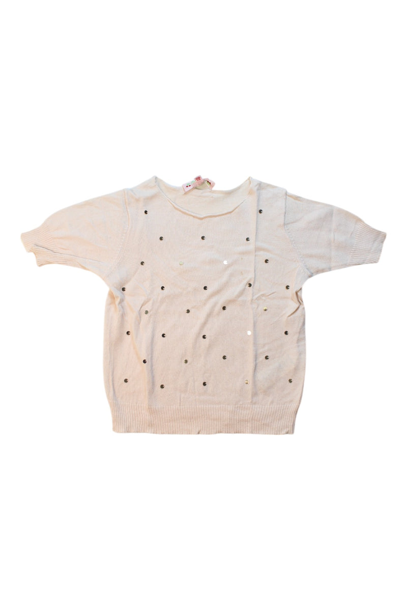Bonpoint Embellished Short Sleeve Top 6T