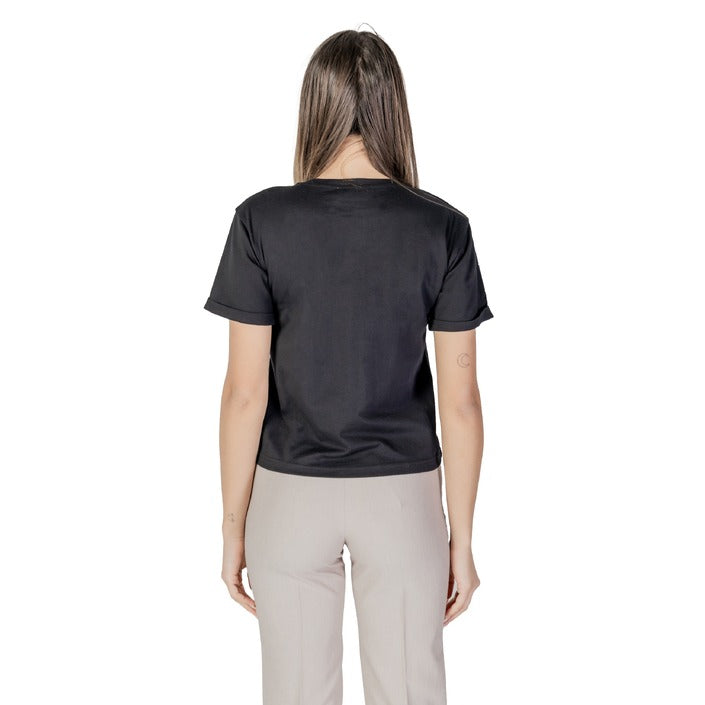 Morgan De Toi Embellished Neckline Short Sleeve Top 100% Cotton - 2 Shades