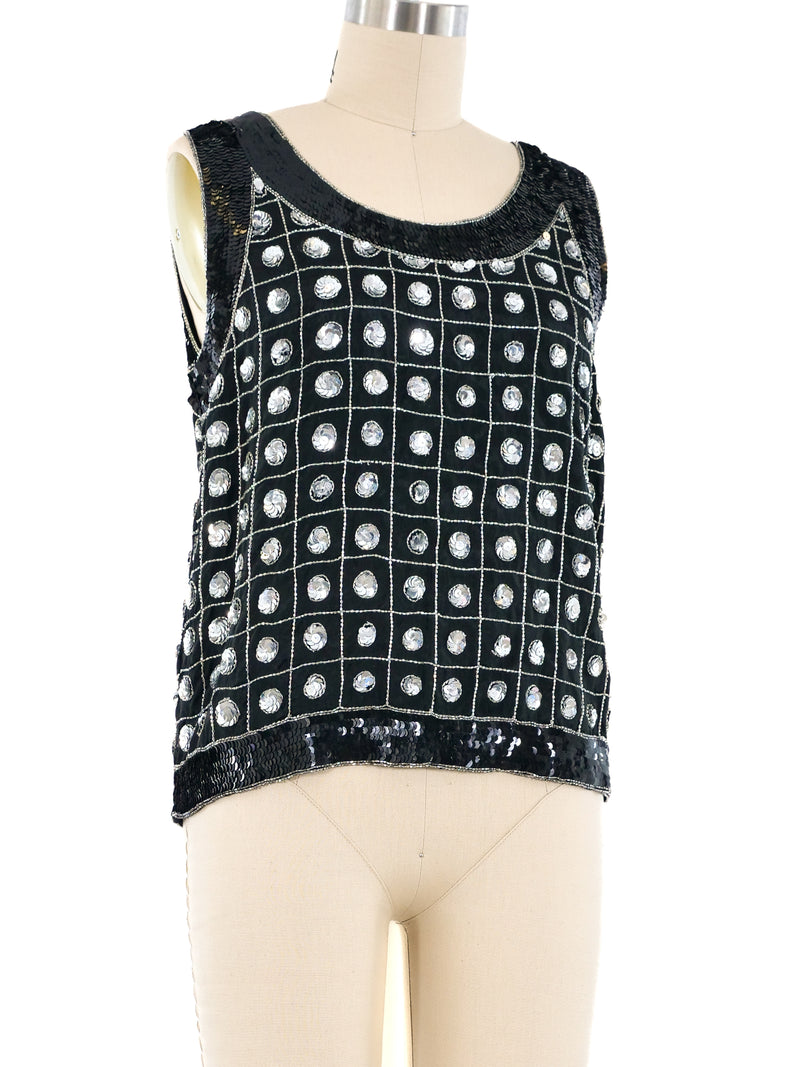 Bead and Sequin Embellished Tank