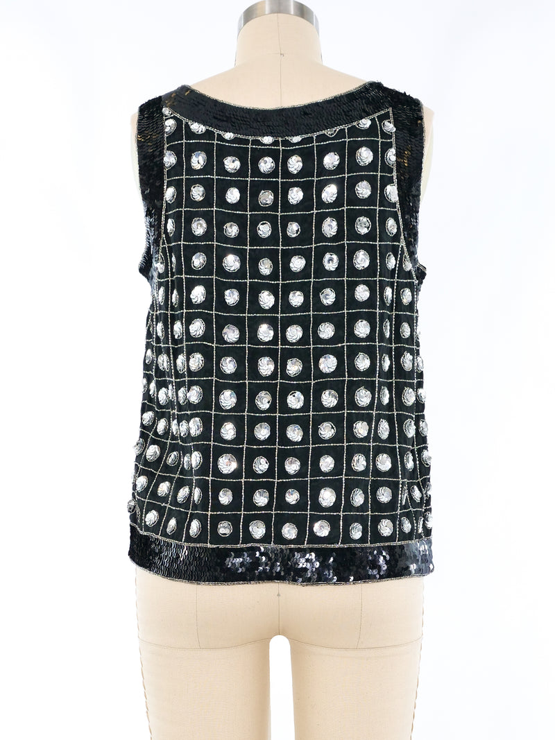 Bead and Sequin Embellished Tank
