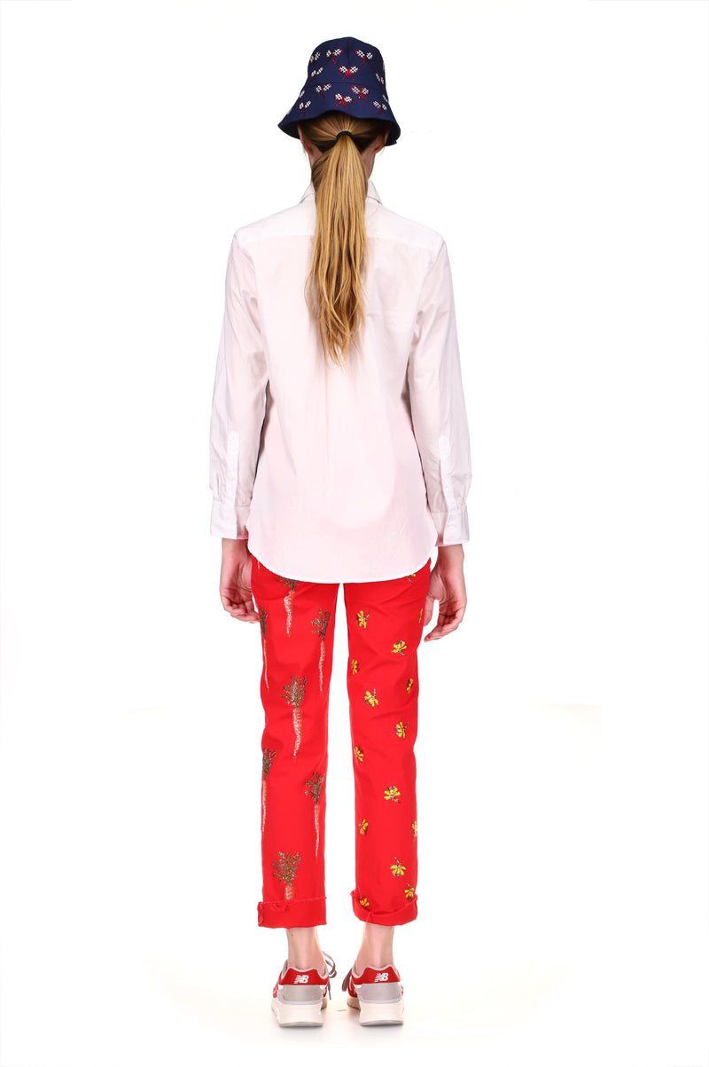 'EMBELLISHED STRAWBERRY FIELDS' NEW CLASSIC SHIRT