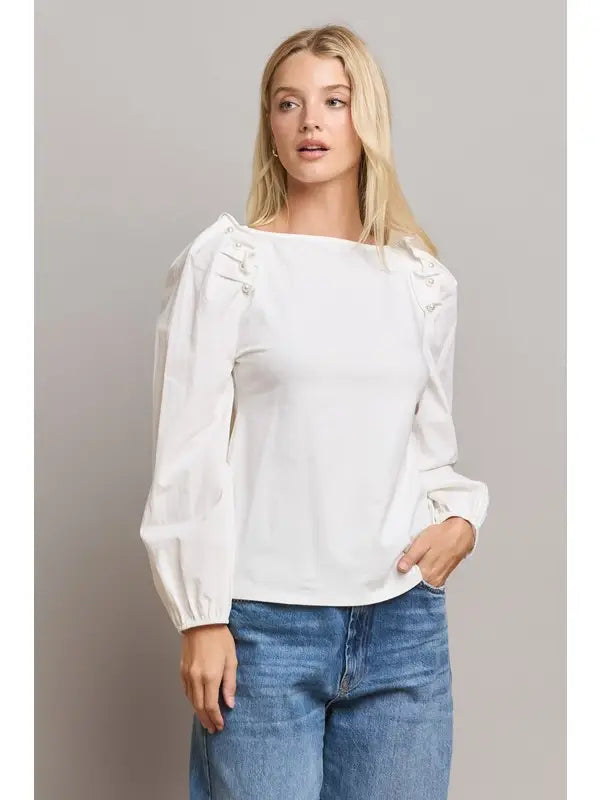 Pearl Embellished Blouse
