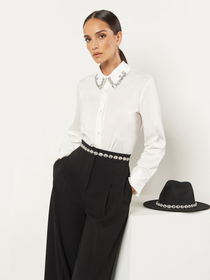 Embellished Collar Blouse