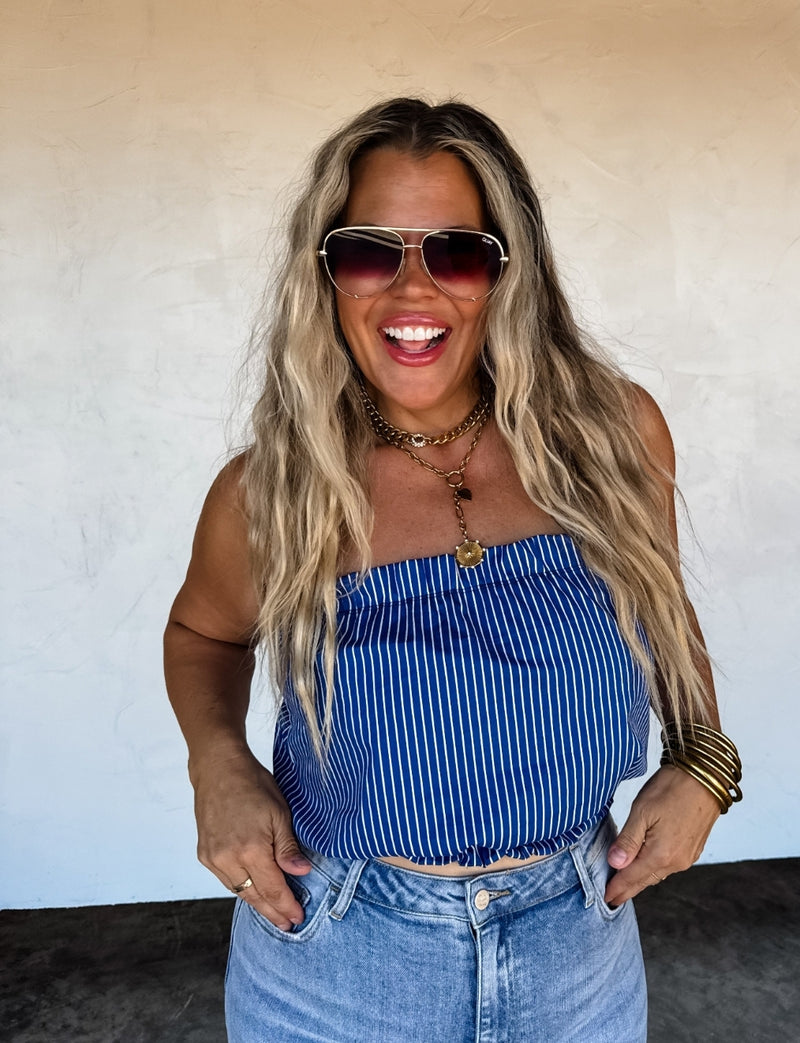 Dockside Breezy Bandeau Top