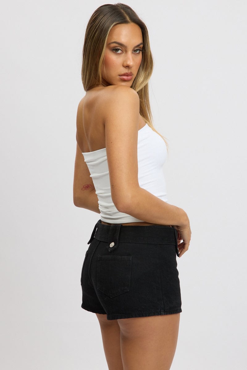 White Supersoft Bandeau Top