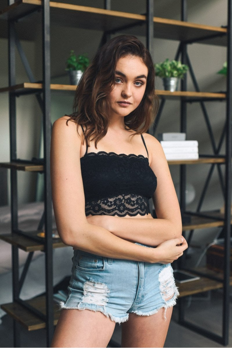Wide Lace Bandeau