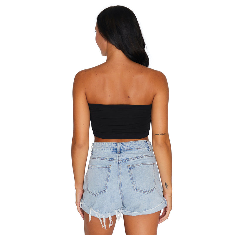Howard Bison Black Bandeau Top