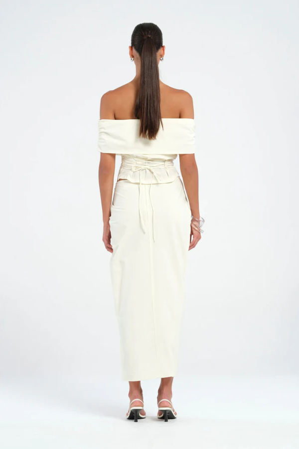 Rudi Off Shoulder Top Milk