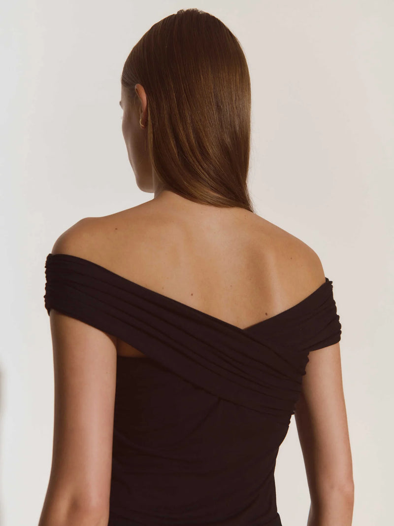 Biarritz off the shoulder wrap top