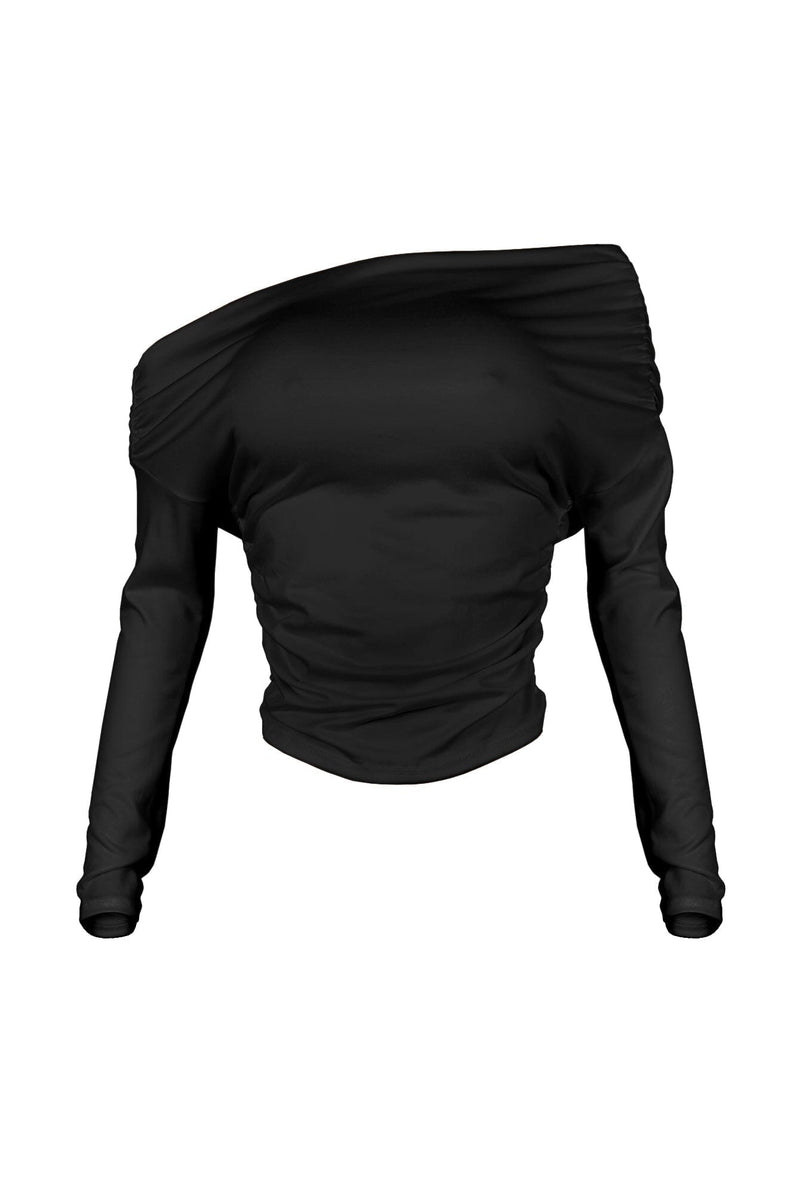 Angelina Off Shoulder Ruched Top