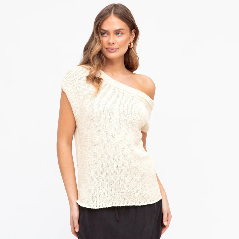TM Off Shoulder Knit Top
