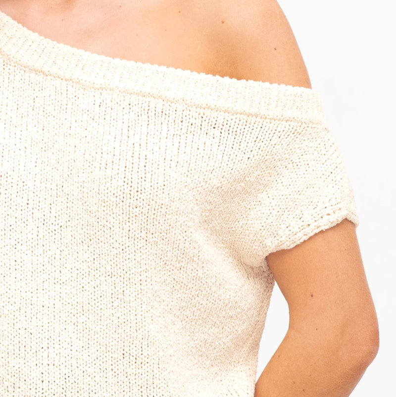 TM Off Shoulder Knit Top
