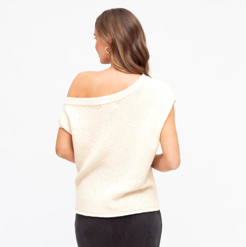 TM Off Shoulder Knit Top