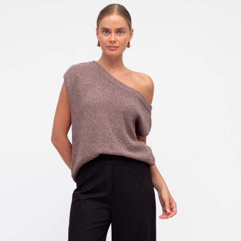 TM Off Shoulder Knit Top