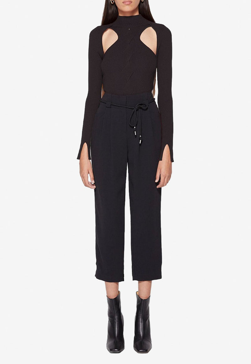 Keegan Knit Top with Cut-Out Details
