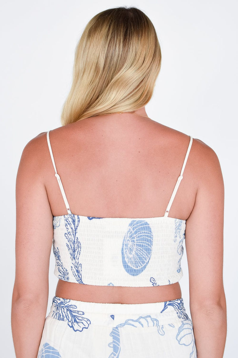 Seashell Shore Cut Out Tank