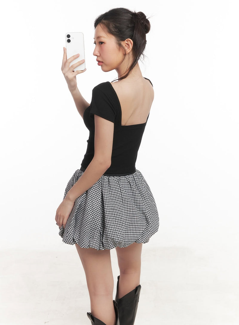 Backless Ribbed Crop Top CA529