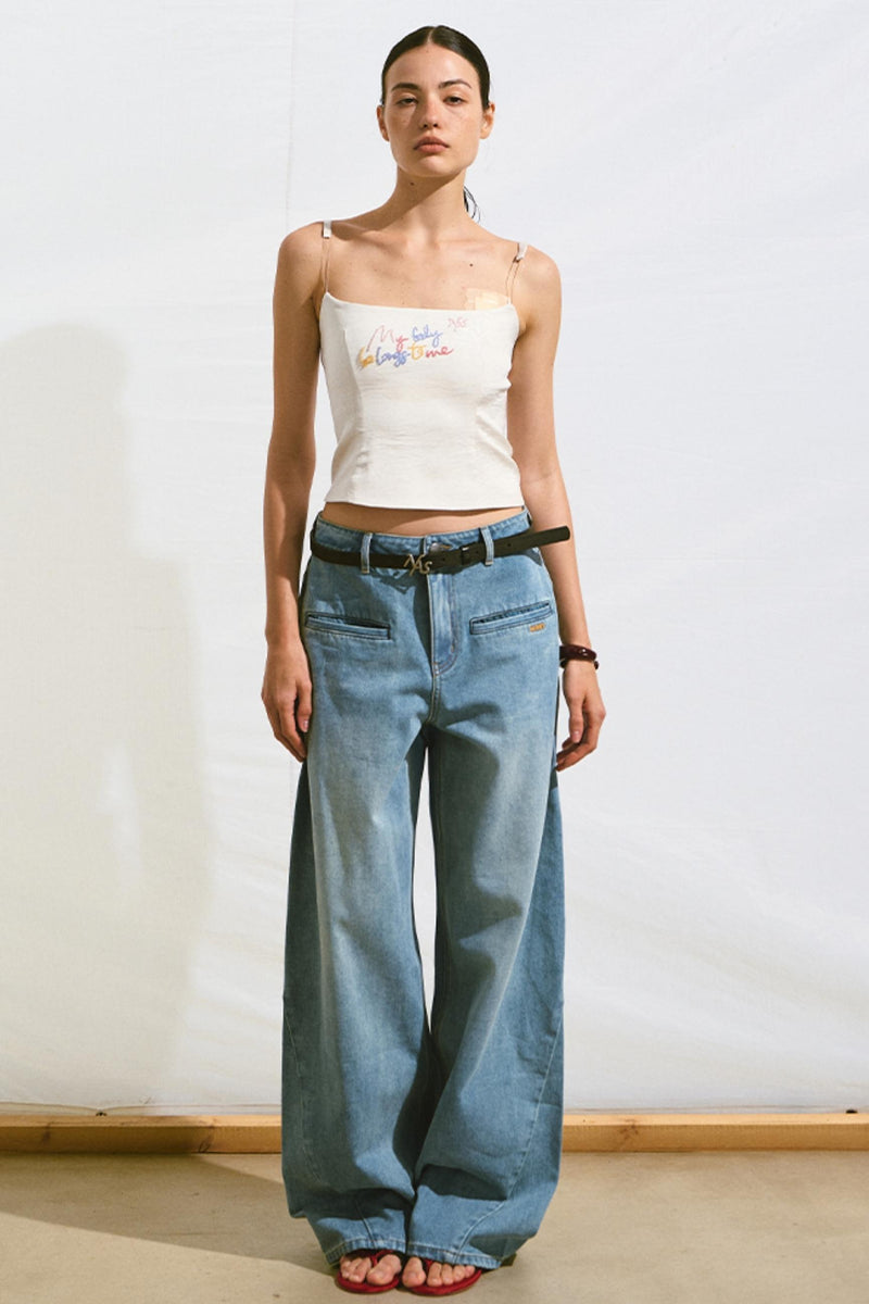Backless Camisole Invisible Straps Top